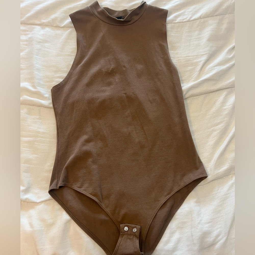Forever 21 Brown Sleeveless Bodysuit
